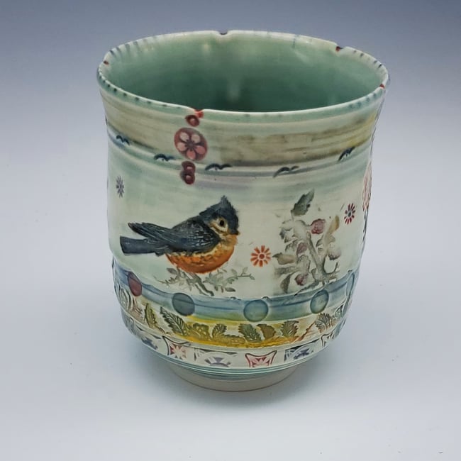 Titmouse Tea Porcelain Tumbler 