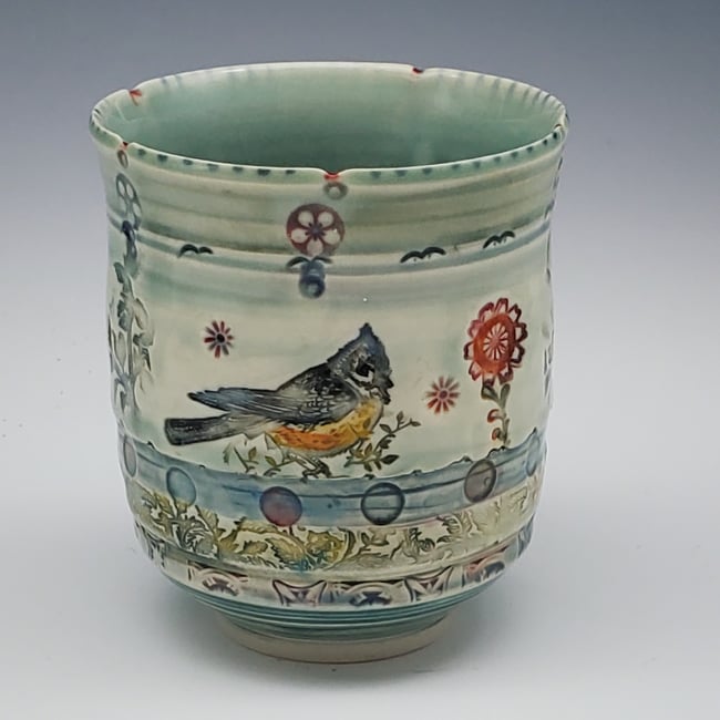 Titmouse Tea Porcelain Tumbler 