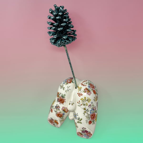 Image of Floral Penetration Wall-Mounted Stem Vase