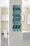 Metal Wall Art Home Decor- Harmony Teal- Abstract Contemporary Modern Garden Decor