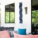 Metal Wall Art Home Decor- Affinity Dark Blue - Abstract Contemporary Modern Garden Decor