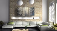 Image 3 of Metal Wall Art Home Decor- Radiance 47- Abstract Contemporary Modern Decor