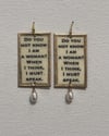 Woman Speaks - Shakespeare Earrings