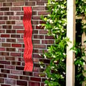 Metal Wall Art Home Decor- Affinity Red- Abstract Contemporary Modern Garden Decor