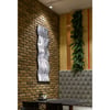 Metal Wall Art Home Decor- Gratitude Silver- Abstract Contemporary Modern Garden Decor