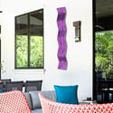 Metal Wall Art Home Decor- Affinity Purple- Abstract Contemporary Modern Garden Decor
