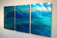 Image 4 of Metal Wall Art Home Decor- Caribbean- Abstract Contemporary Modern Decor Original Unique