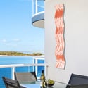 Metal Wall Art Home Decor- Affinity Salmon - Abstract Contemporary Modern Garden Decor