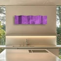 Metal Wall Art Home Decor- Gratitude Purple- Abstract Contemporary Modern Garden Decor