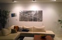 Metal Wall Art Home Decor- Echo Silver 36x79- Abstract Contemporary Modern Decor Original
