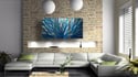 Unique Metal Wall Art Home Decor- Radiance Blues 47- Abstract Contemporary Modern Decor Original