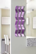 Metal Wall Art Home Decor- Harmony Purple- Abstract Contemporary Modern Garden Decor