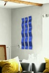 Metal Wall Art Home Decor- Harmony Blue- Abstract Contemporary Modern Garden Decor