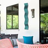 Metal Wall Art Home Decor- Affinity Teal - Abstract Contemporary Modern Garden Decor