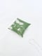 Image of 60) THE PILLOW/PAPER WEIGHT - SIZE S - TWO TONE - GREEN & OFFWHITE