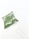 Image of 60) THE PILLOW/PAPER WEIGHT - SIZE S - TWO TONE - GREEN & OFFWHITE