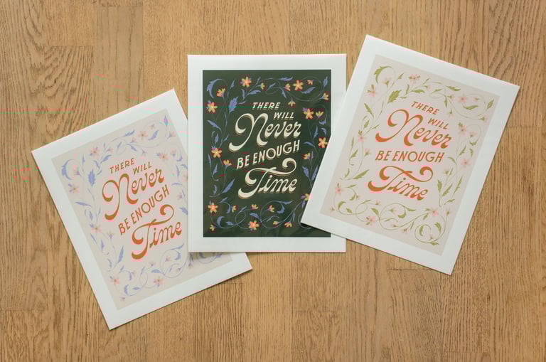 Never Enough Time Art Prints