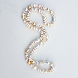 South Sea & Fresh Water Pearl Helix Necklace 