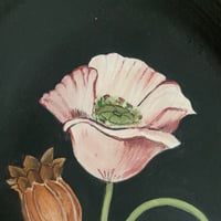 Image 4 of ***SALE*** Scolloped Platter with Hand holding Poppies 