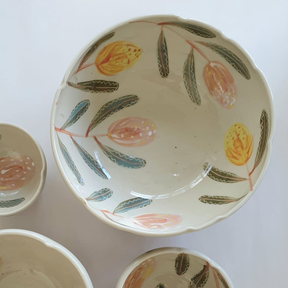 Image of Medium Serving Bowls hand painted 