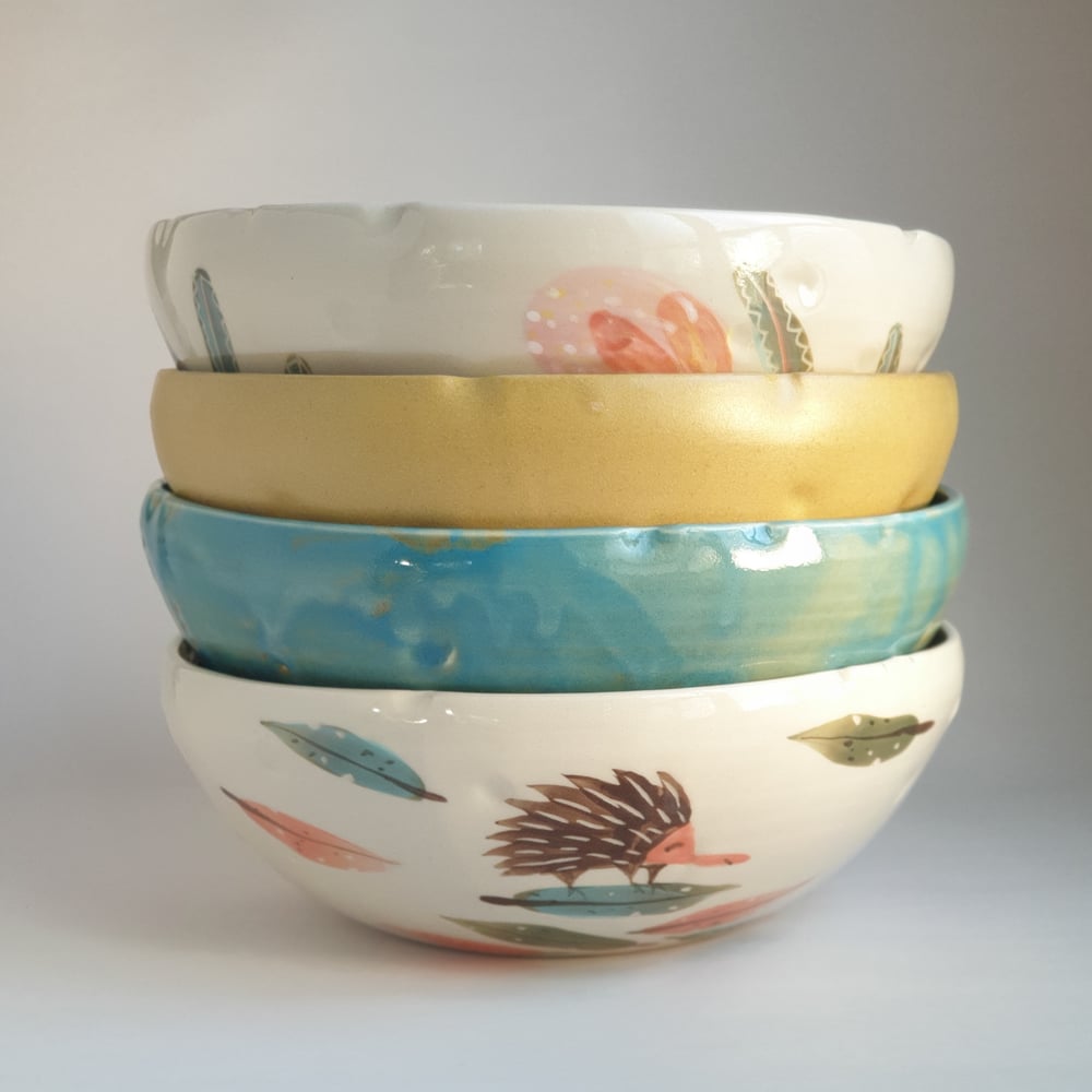 Image of Medium Serving Bowls hand painted 