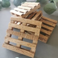 Image 1 of Soild Hardwood Pallet Coasters 