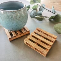 Image 5 of Soild Hardwood Pallet Coasters 