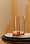 Elegant Highballs, Orange Glass<br><i>Pair</i>