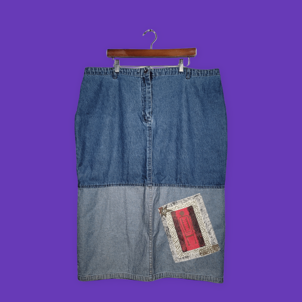 Image of 90's Style Denim Skirt