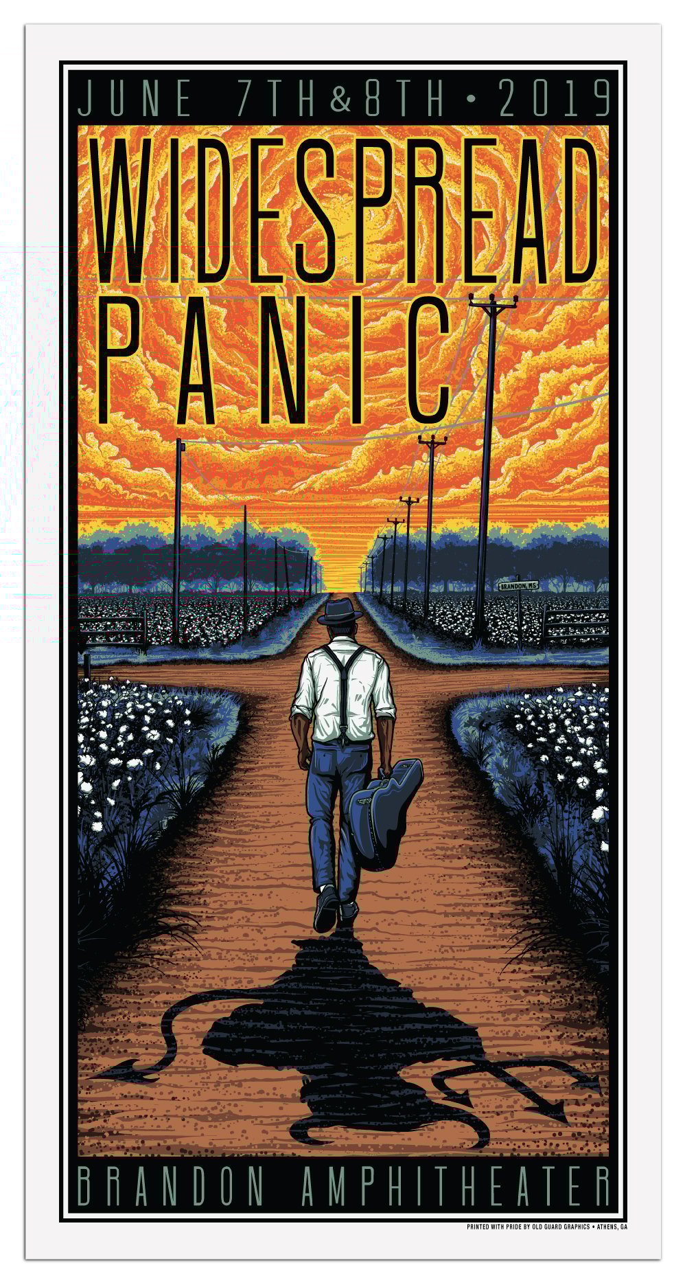 Image of Widespread Panic Brandon Mississippi 2019 - Artist Proofs