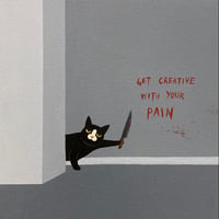 Image 1 of WARNING : Overthinking Kills Your Creativity, No Brain, No Pain (Limited Print) 