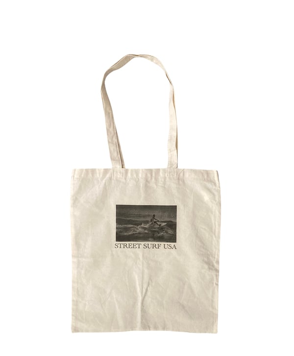 Image of "surfer dude" graphic tote bag