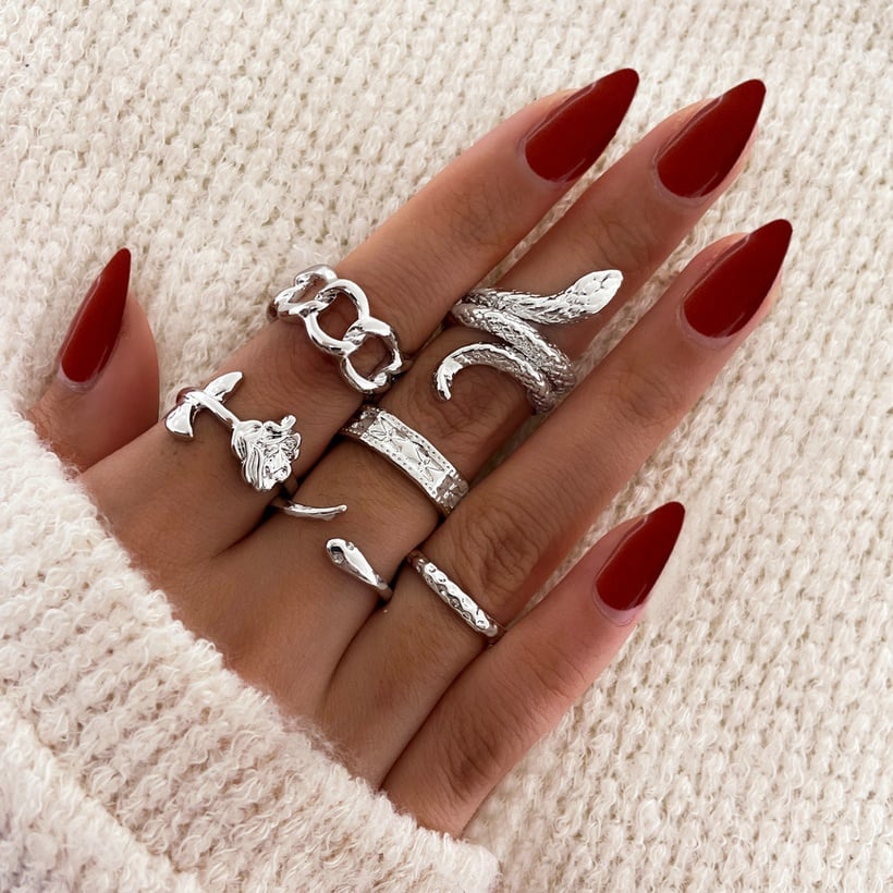Image of Golden Snake Ring Set 