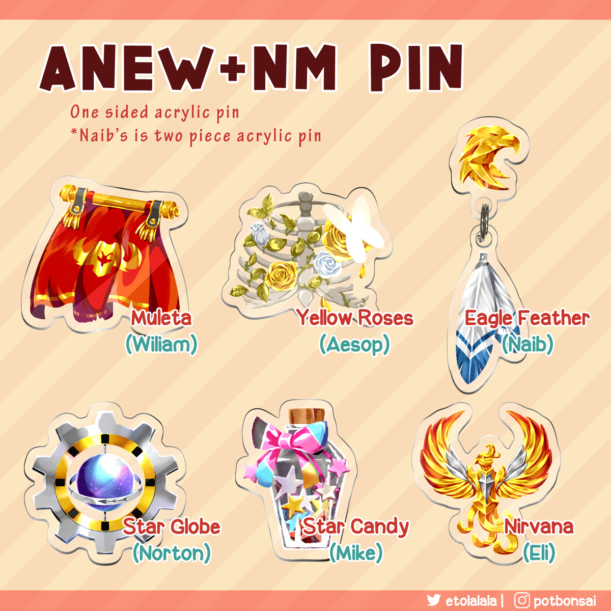 Image of ANEWNM Accessory Pins