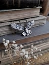 Owl Embrace. Great Grey Owl Necklace.