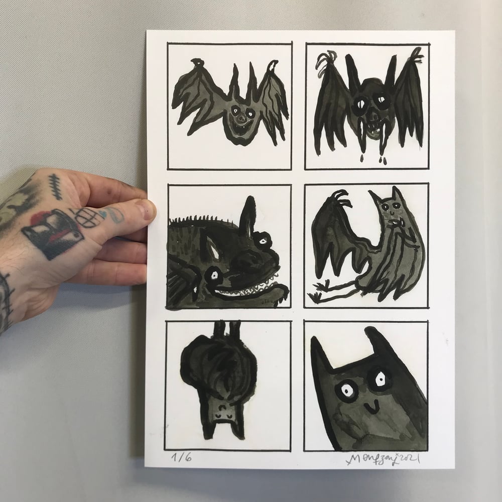 Image of Limited Edition BAD ASS BATS (Print) 