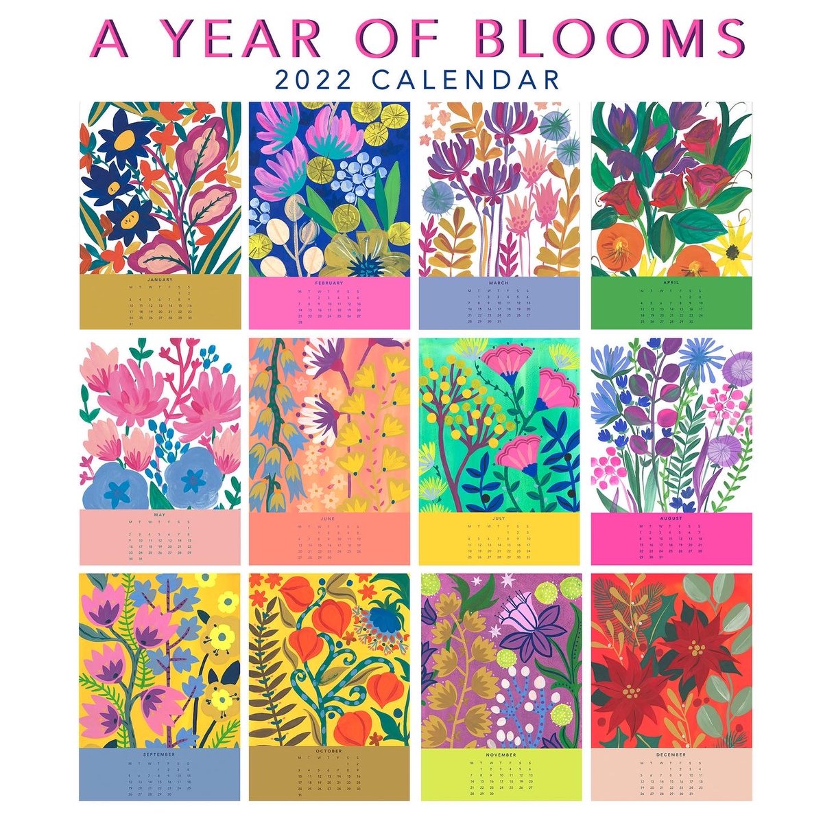 A year of blooms 2022 calendar 