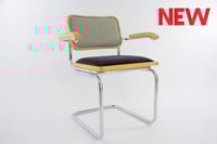 Image 1 of Chaise type Cesca pieds de poule noir 