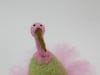 Needle felted quirky bird