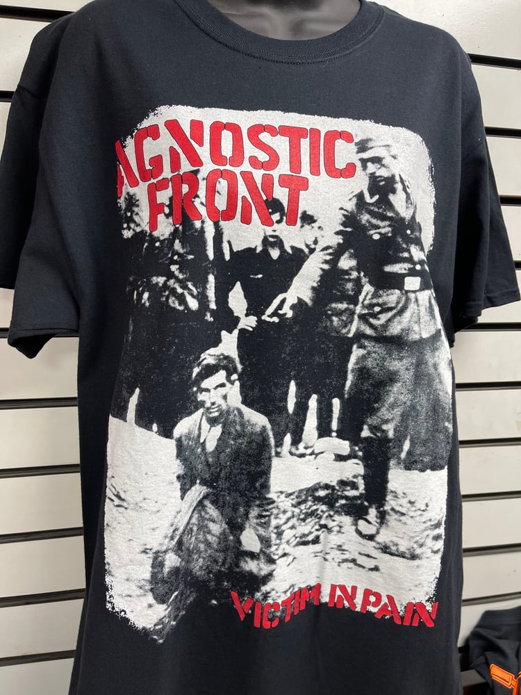 Image of Agnostic Front-25th Anniversary of Victim In Pain T-Shirt(Generation Records Exclusive Print)