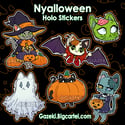 Nyalloween Holo Stickers