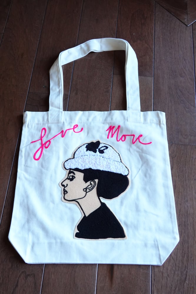 Image of love more tote