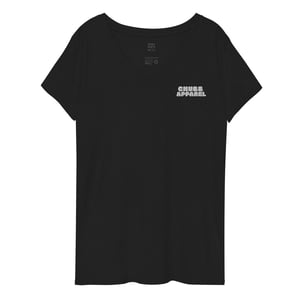 Image of Women’s recycled v-neck t-shirt (Embroidered Logo)