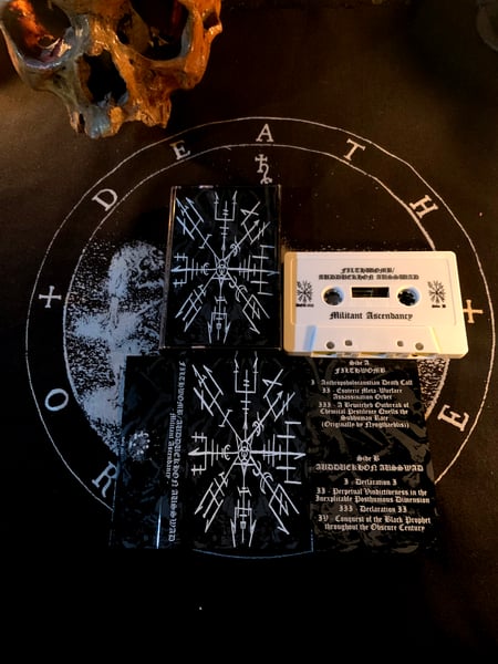 Image of FILTHWOMB/AUDDUEKHON AUSSWAD "Militant Ascendancy" split cassette 
