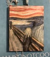 Wooden The Scream by Edvard Munch Pendant