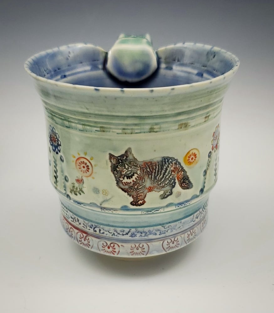 Image of Tabby Cat Porcelain Mug