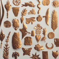 Image 2 of Custom Charmed Beeswax Taper 