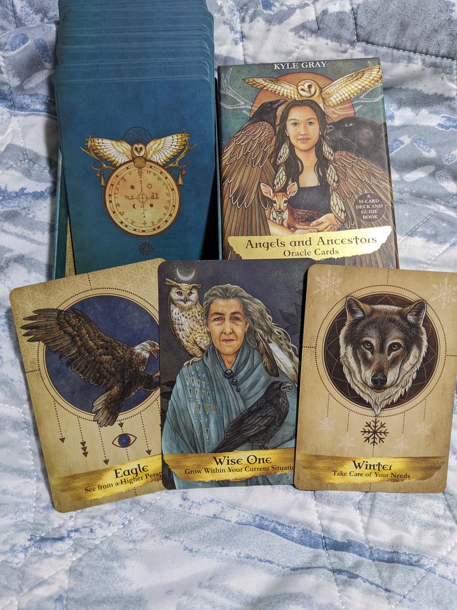 Angels and Ancestors Oracle Cards: A 55-Card Deck and Guidebook