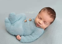 Image 3 of Newborn Footed Romper 