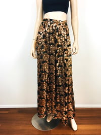 Image 3 of 1980s Gold Metallic Sequin Beaded Skirt